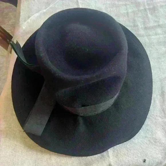 Vintage TNLee Neumann Endler 100% Wool Black Hat Union made USA. Good condition - Picture 9 of 13